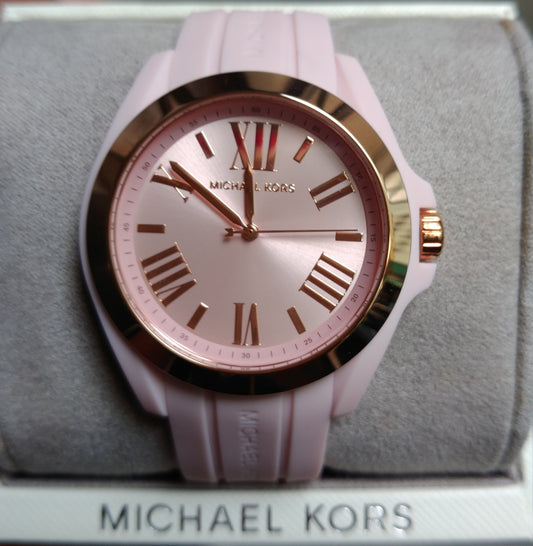 Michael Kors Women's Bradshaw Quartz Silicone Strap